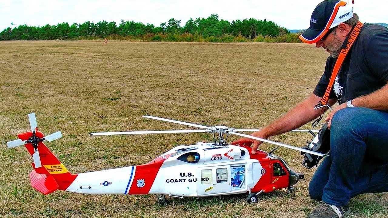 JAYHAWK UH-60 AMAZING RC SCALE MODEL ELECTRIC HELICOPTER WITH SOUND MODULE FLIGHT DEMONSTRATION