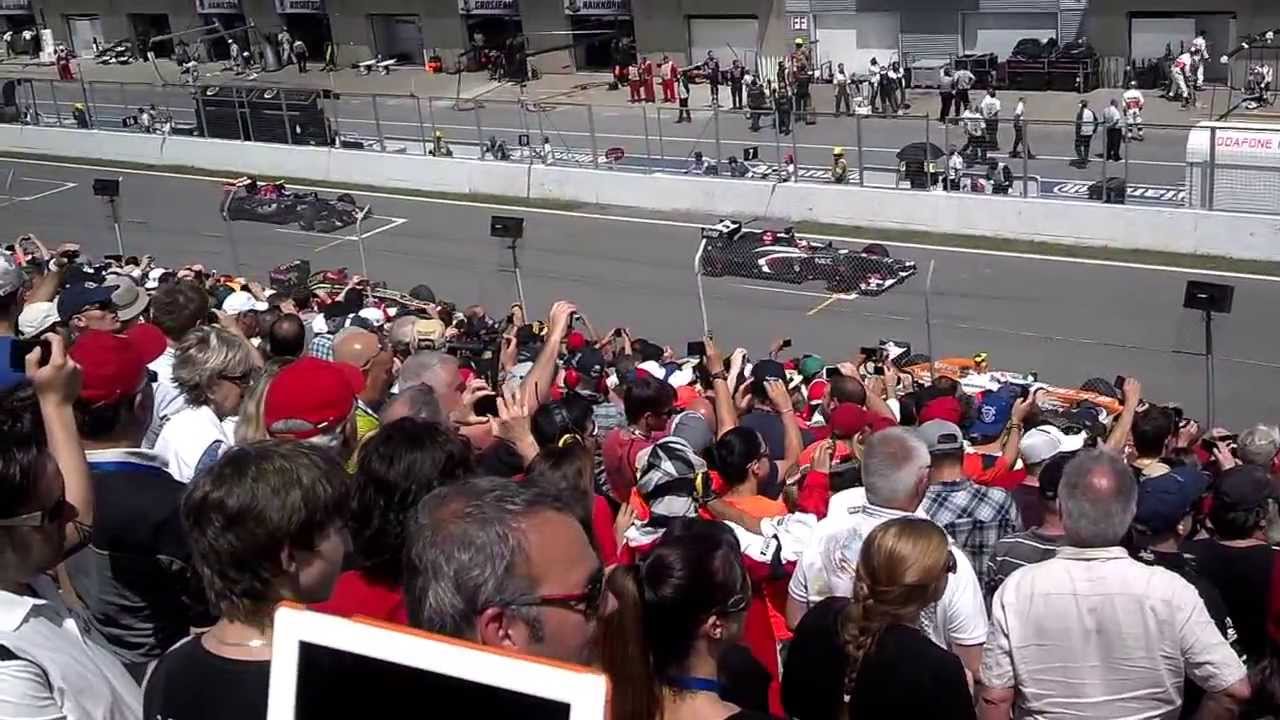 2013 Canadian Grand Prix Grid Formation and Start