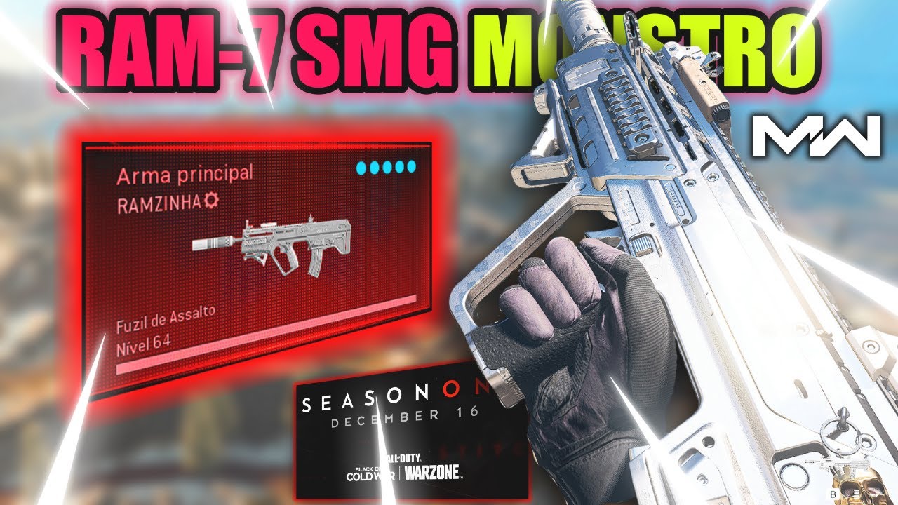 RAM-7 SMG é um MONSTRO! MELHOR CLASSE RAM-7 SMG WARZONE SEASON 7 | CALL OF DUTY WARZONE