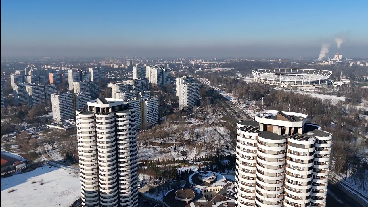 KATOWICE - OSIEDLE TYSIĄCLECIA ZIMĄ 2026r 4K 60FPS 