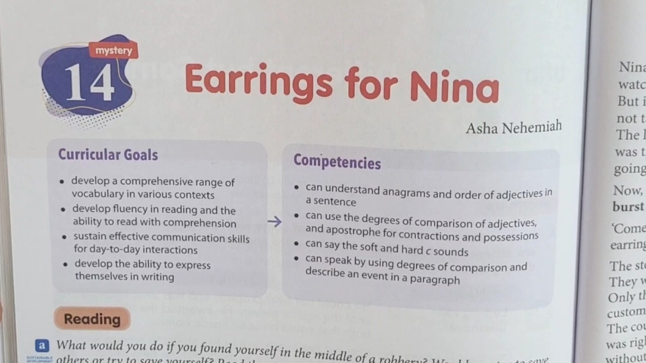 Class 4 Lesson 14: Earrings for Nina | Collins English Expert Coursebook