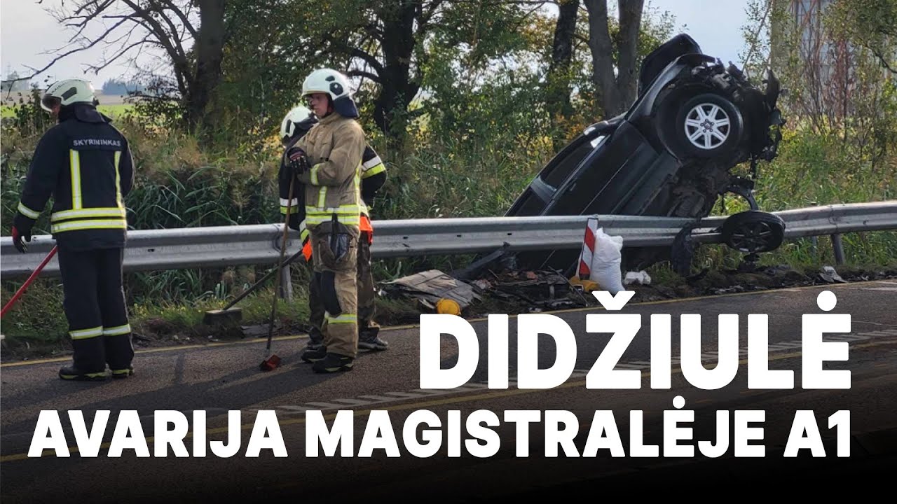 Savaitės kriminalai.  Apvirtęs autobusas ir didžiulė avarija magistralėje A1