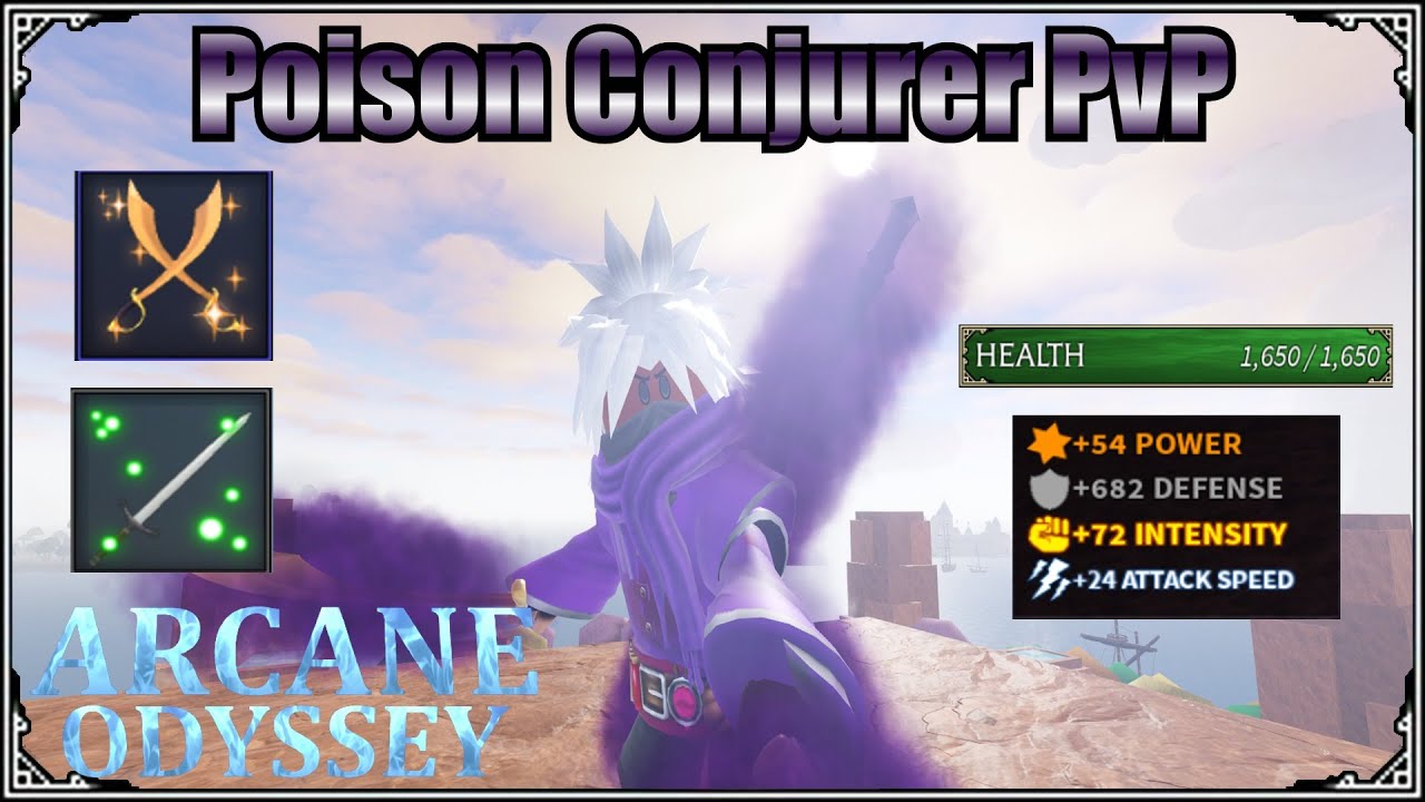 [Arcane Odyssey] POISON CONJURER IS INSANE ( PVP+STATS)