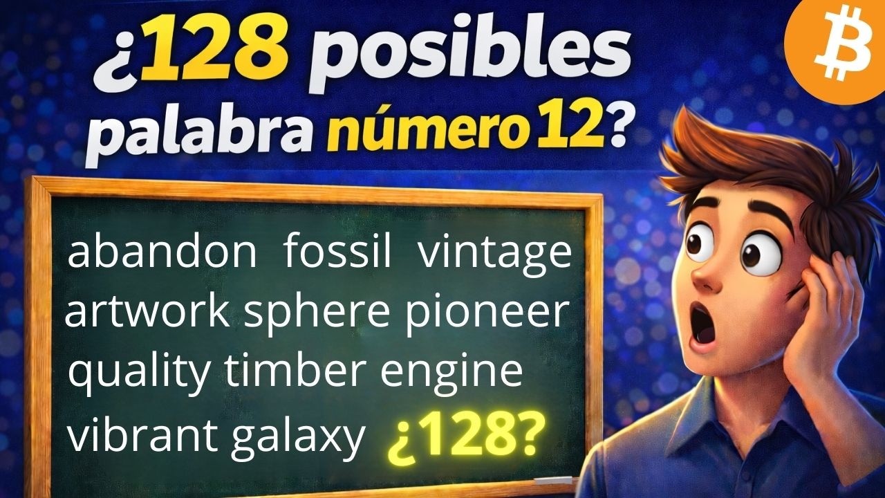 ¿Por qué una Frase Semilla de 12 Palabras tiene 128 Finales Posibles?