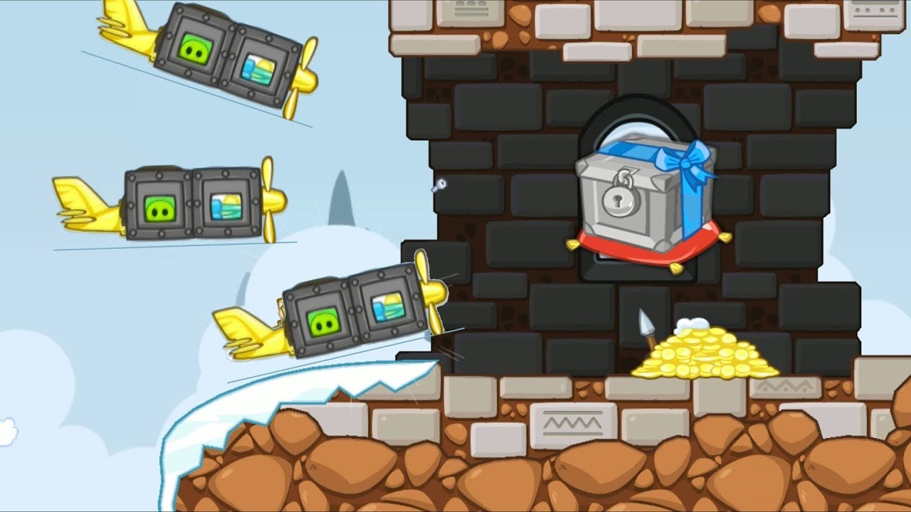 Bad Piggies - RUSHING STRAIGHT TO SILVER CRATE WITH AIRPLANE!