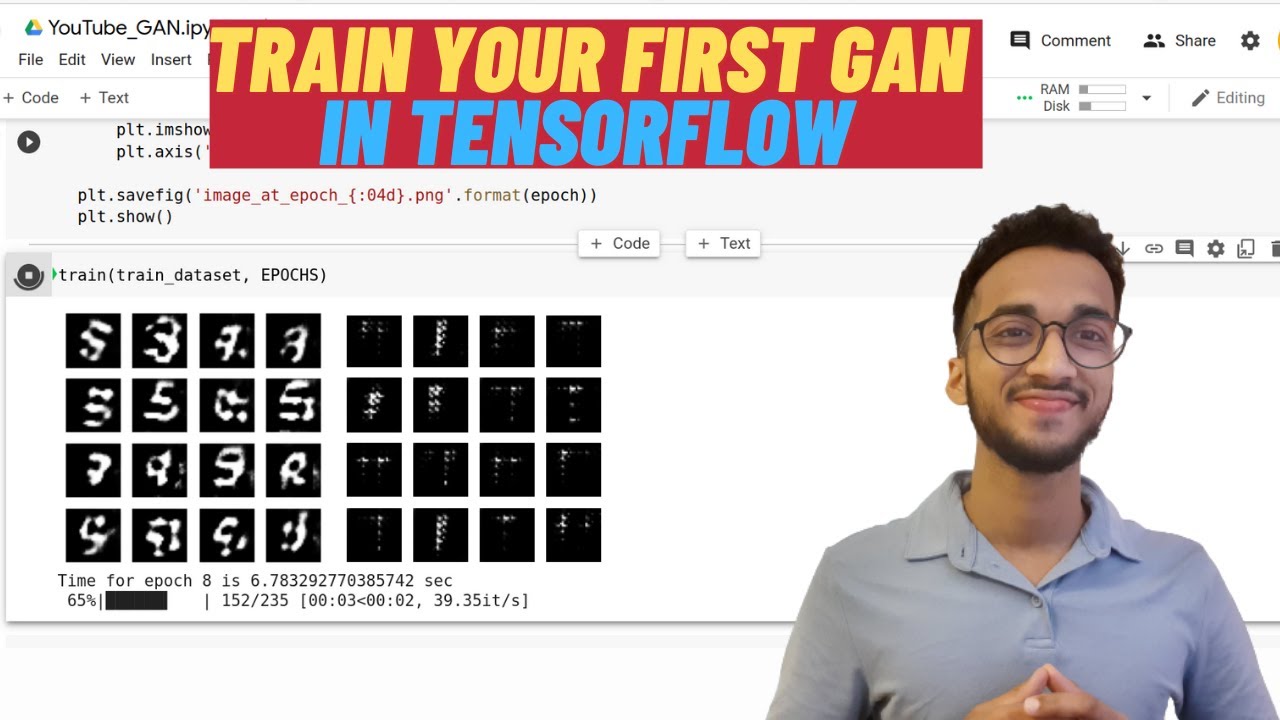 Обучите свою первую GAN в Tensorflow | Полное руководство по Python |