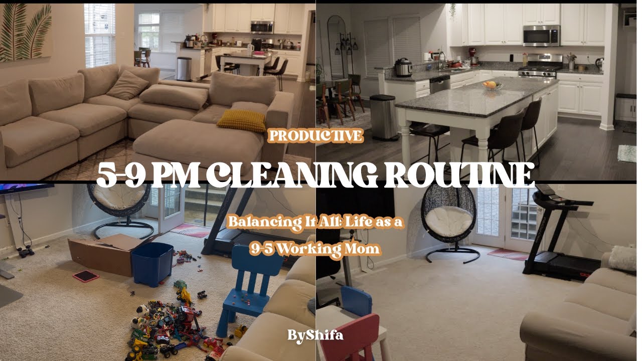 How I Keep a Clean Home After Work | 5–9 PM Evening Cleaning Routine