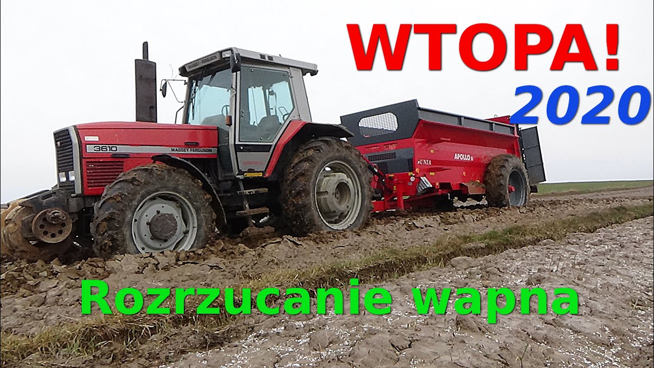EKSTREMALNE TESTY ROZRZUTNIKA! WAPNO 2020! Massey Ferguson 3610 & Unia Apollo 8 DF 5110C