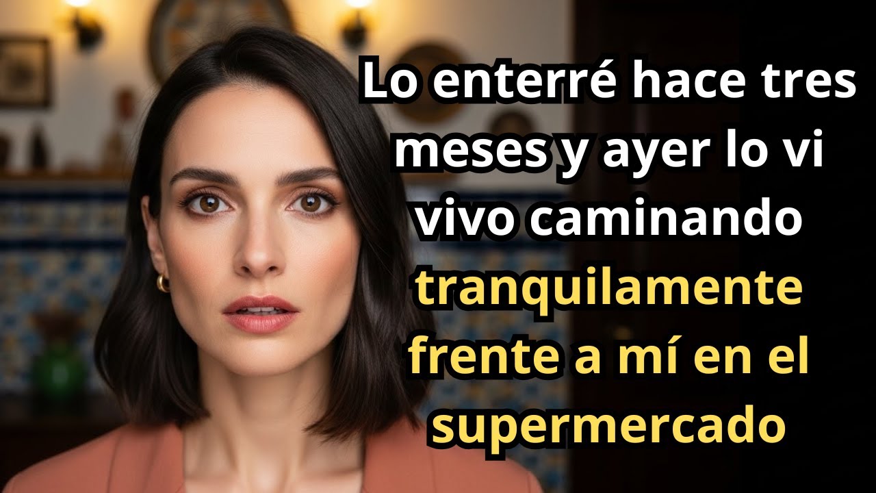 Lo enterré hace tres meses y ayer lo vi vivo caminando tranquilamente frente a mí