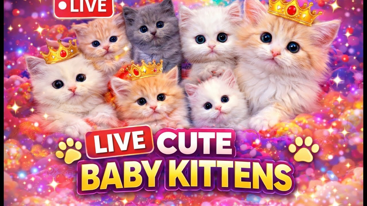 Cute kitten 🐾 Live[212] #cat#ytshorts #trending livestream #live #foryou #viralvideo #youtubeshorts