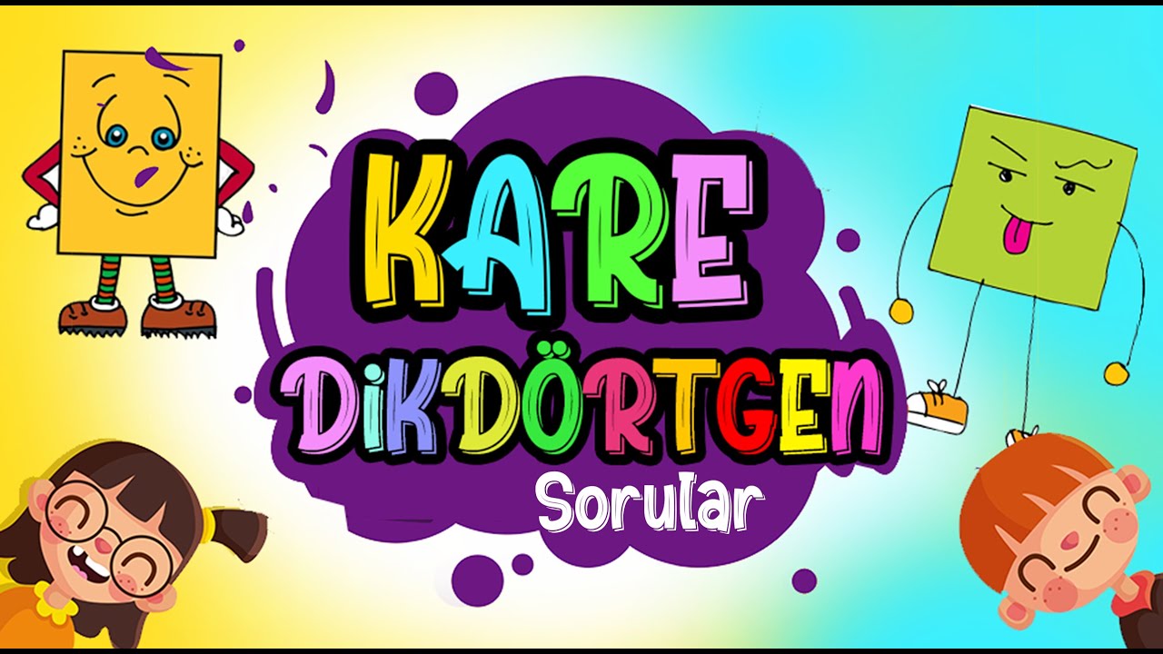 Şekillerini Öğreniyorum Kare & Dikdörtgen - Okul Öncesi Etkinlik