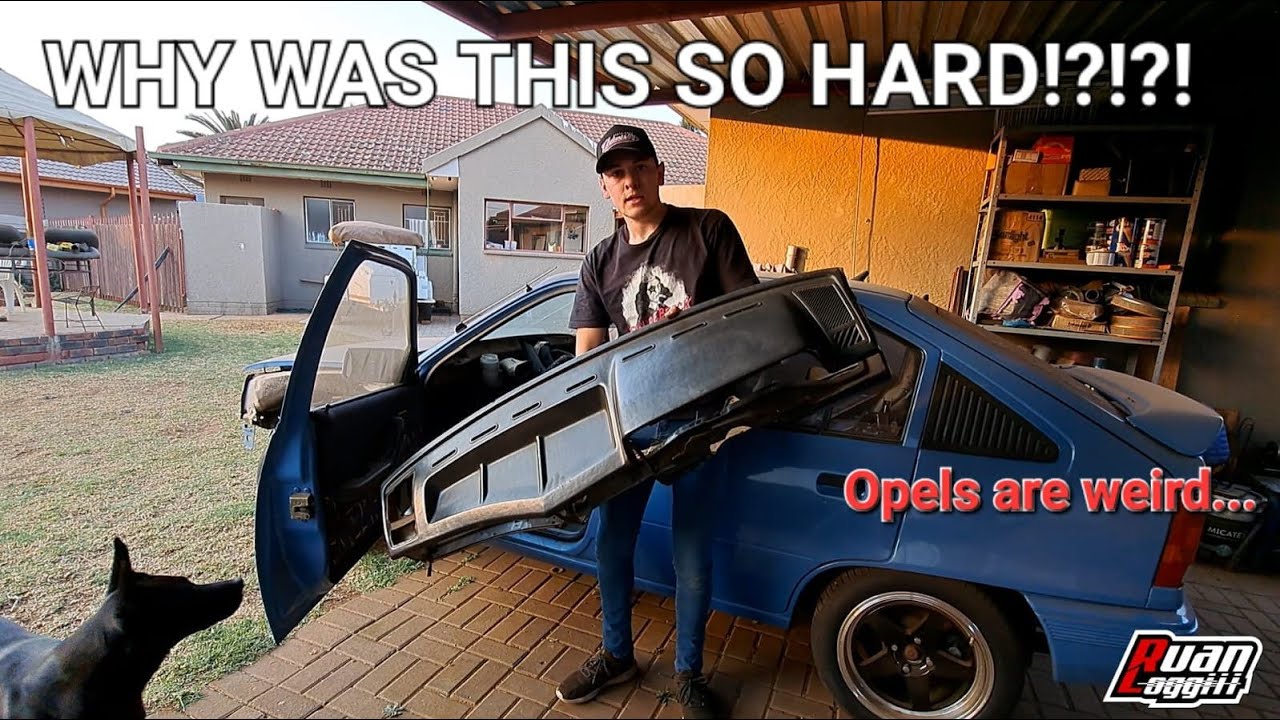 Removing the dash to do the wiring for my OPEL KADETT TIMEATTACK BUILD