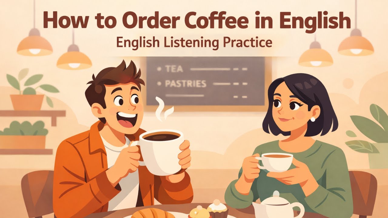 How to Order Coffee in English ☕ | English Listening Practice | Episode 4