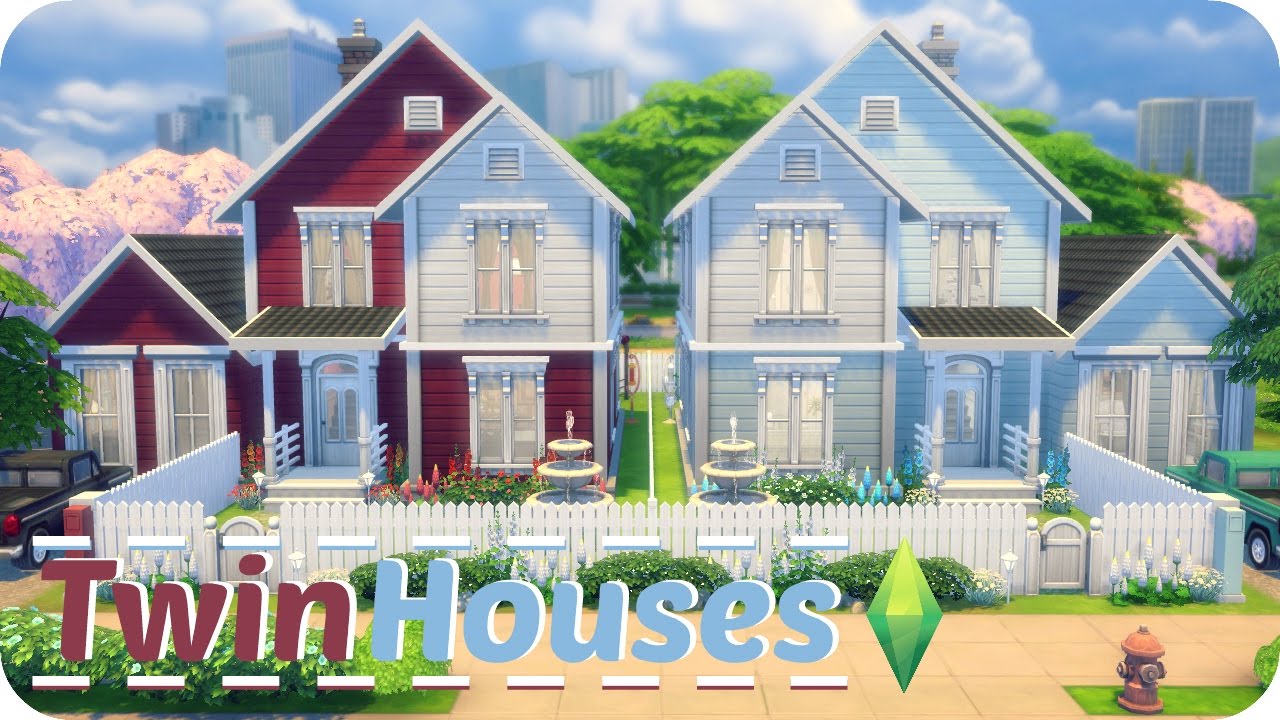 Sims 4 Speed Build | Twin Houses (Traditional Family Homes)