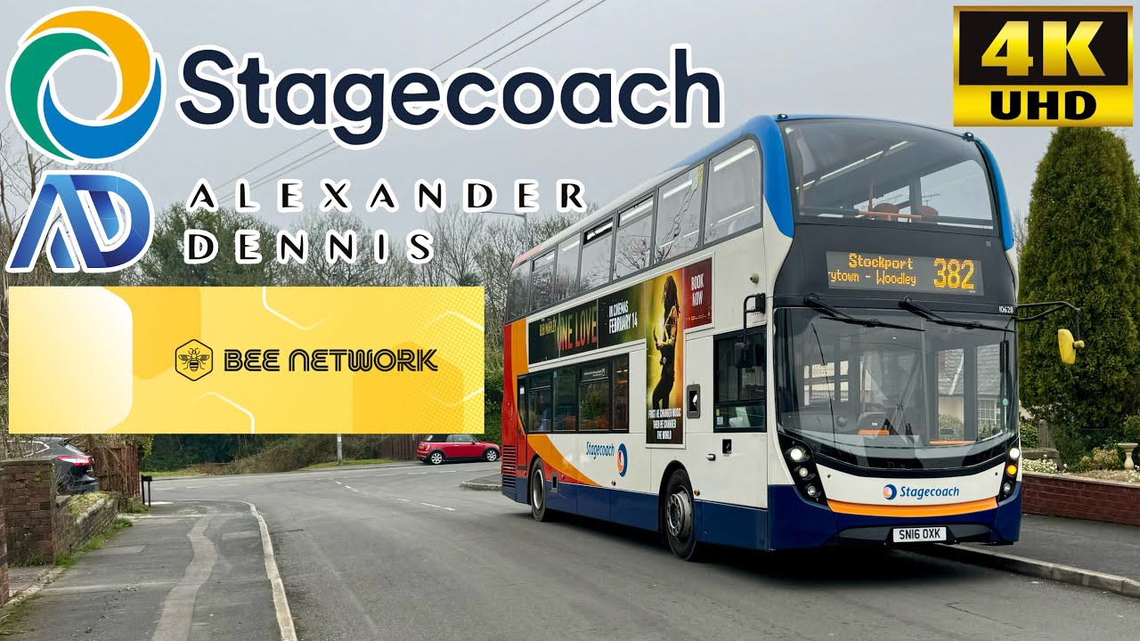 [Stagecoach Manchester: 382 Stockport to Woodley via Bredbury, Harrytown & Romiley] ADL Enviro400MMC