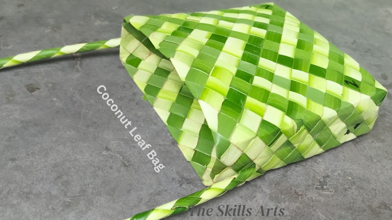 Use 10×10 Coconutleaf And Make Bag // carry Bag  #craft  #bag #theskillsarts