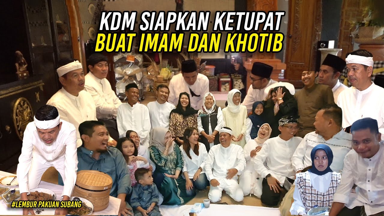 PERTAMA LEBARAN SENDIRI | DITEMANI AYU KANG DEDI SIAPKAN KETUPAT BUAT IMAM DAN KHATIB