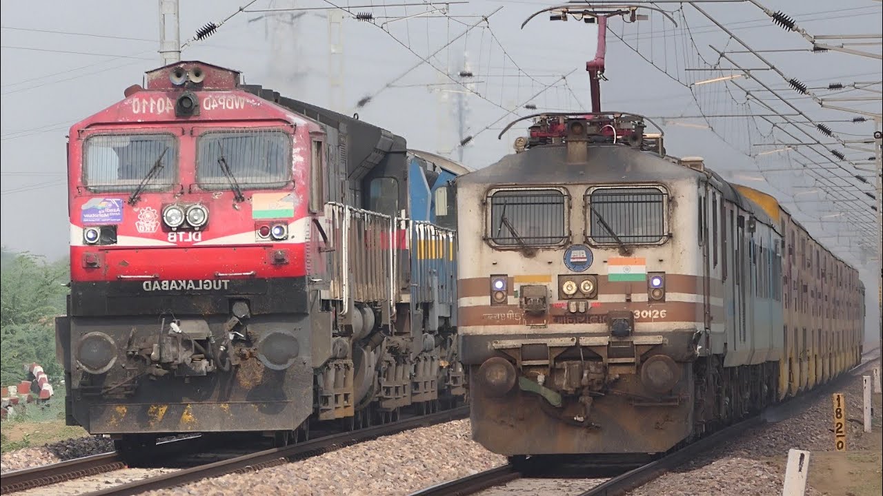 Super Fast Express TRAINS | & Ac Double Decker Morning TRAINS Videos | Indian Railways | NWR Dausa
