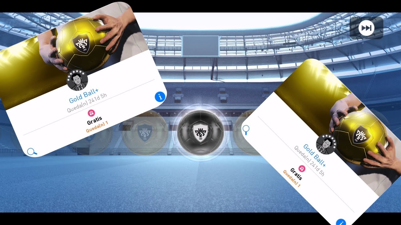 Bola Negra en GOLD BALL+ ¦ Black Ball in Gold Ball+ ¦ Pes 2019 Mobile