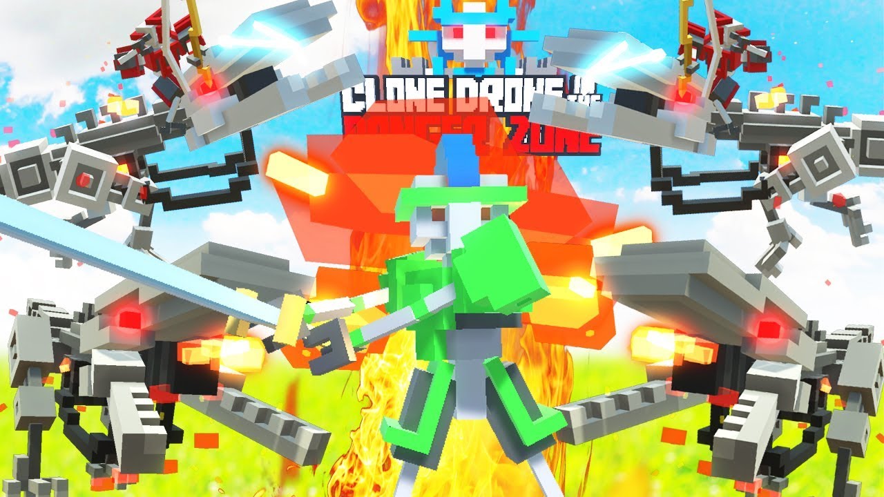 GLADIADOR ROBOT VS VELOCIRAPTORES MECANICOS | CLONE DRONE IN THE DANGER ZONE