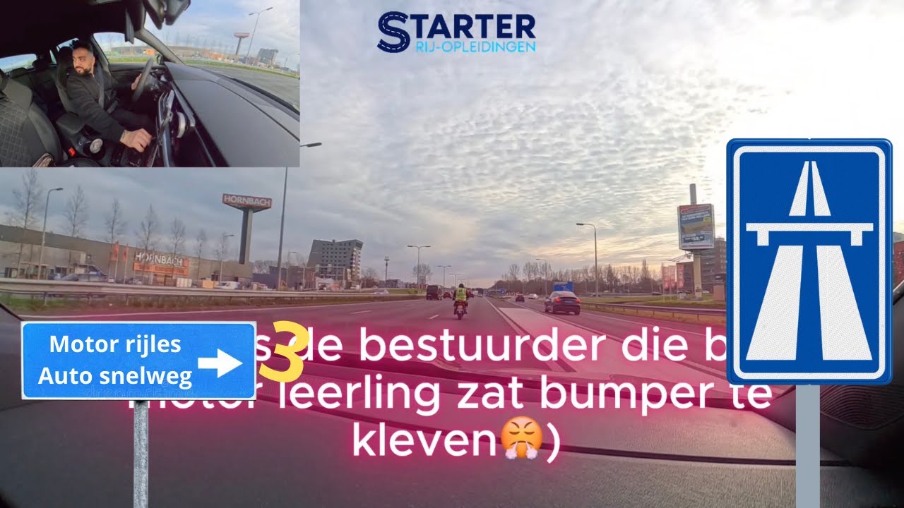 NIET ZO RIJDEN OP DE Snelweg! | Motor rijles | Dit moet je kennen als je je motorrijbewijs wilt!