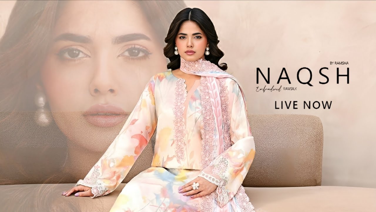 Ramsha Embroidered Rawsilk Unstitched Collection 2026 | Tessa Luxury Lawn Unstitched Collection 2025