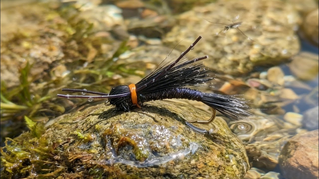 Black Madam X Dry Fly. #dryfly #flytying #flyfishing #troutfly #shotaflies #Bestfly #graylingflies 