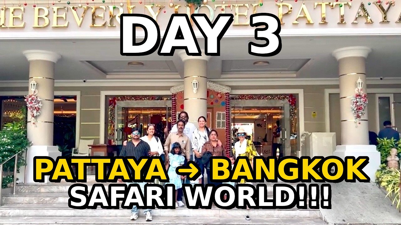Thailand Trip with Family Day 3 | 23rd Dec 2025 #bangkok #safaripark #marinepark