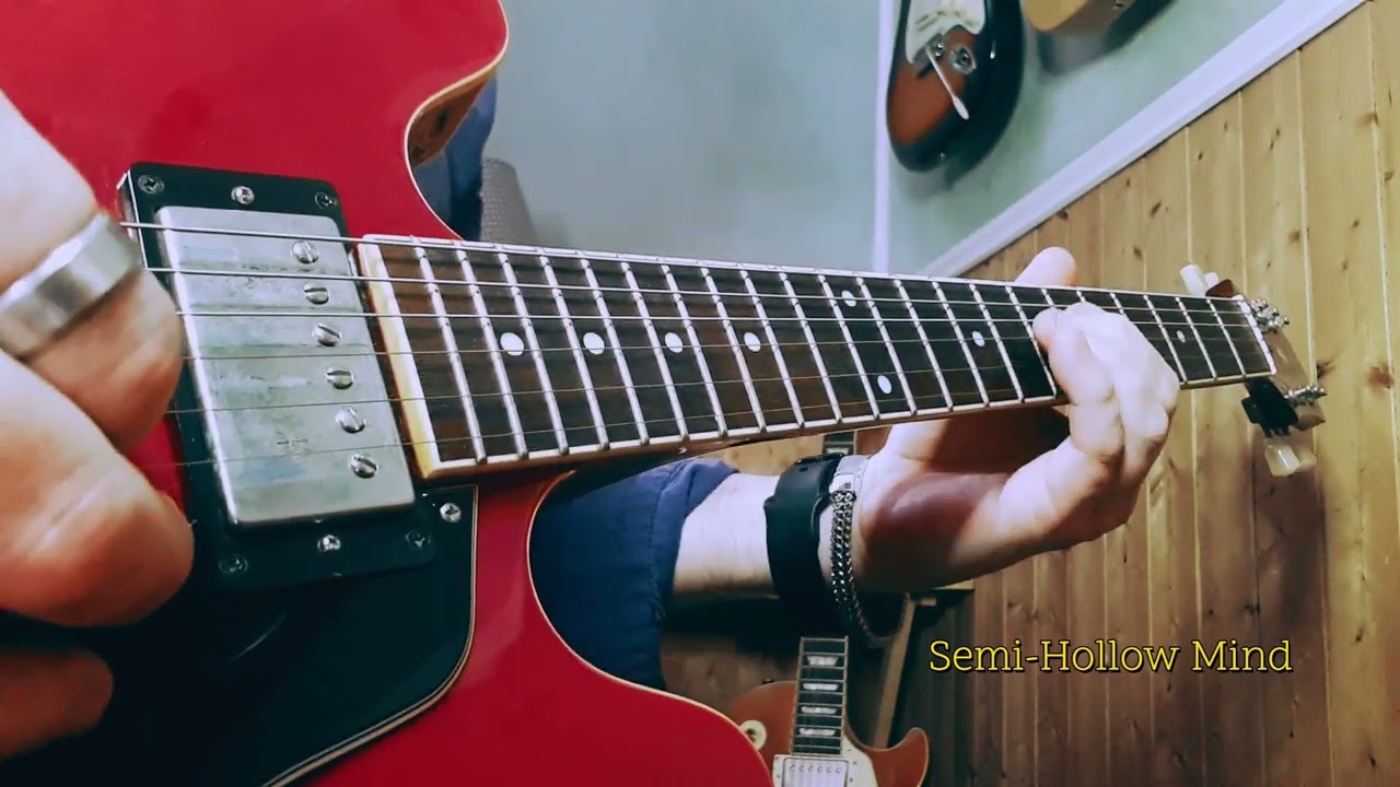 Semi-Hollow Mind #guitar #youtubevideo #youtubevideos #Epiphone #guitarist #electricguitar #music