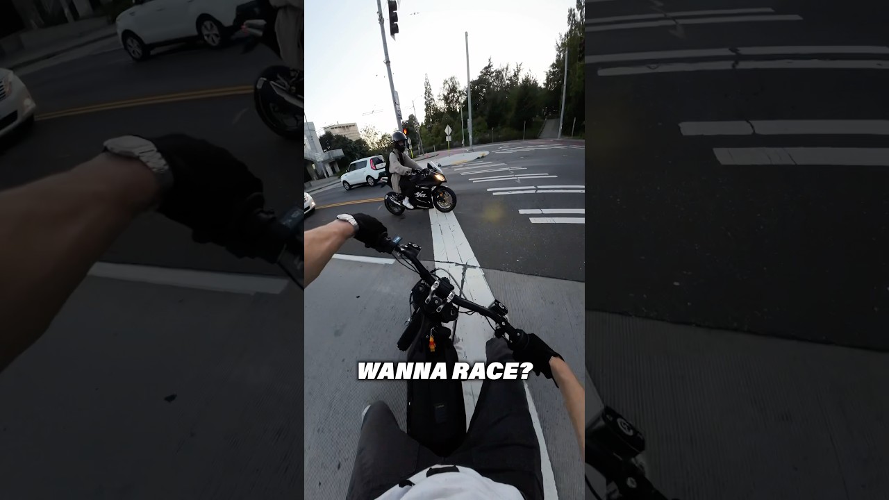 Ninja 250 vs. 72v E-Bike 😳 #surron #ebike