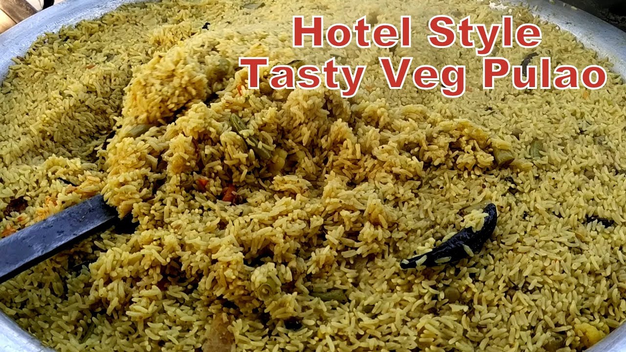 Tasty Veg Pulao | Simple hotel style cooking | 20 KG pulao