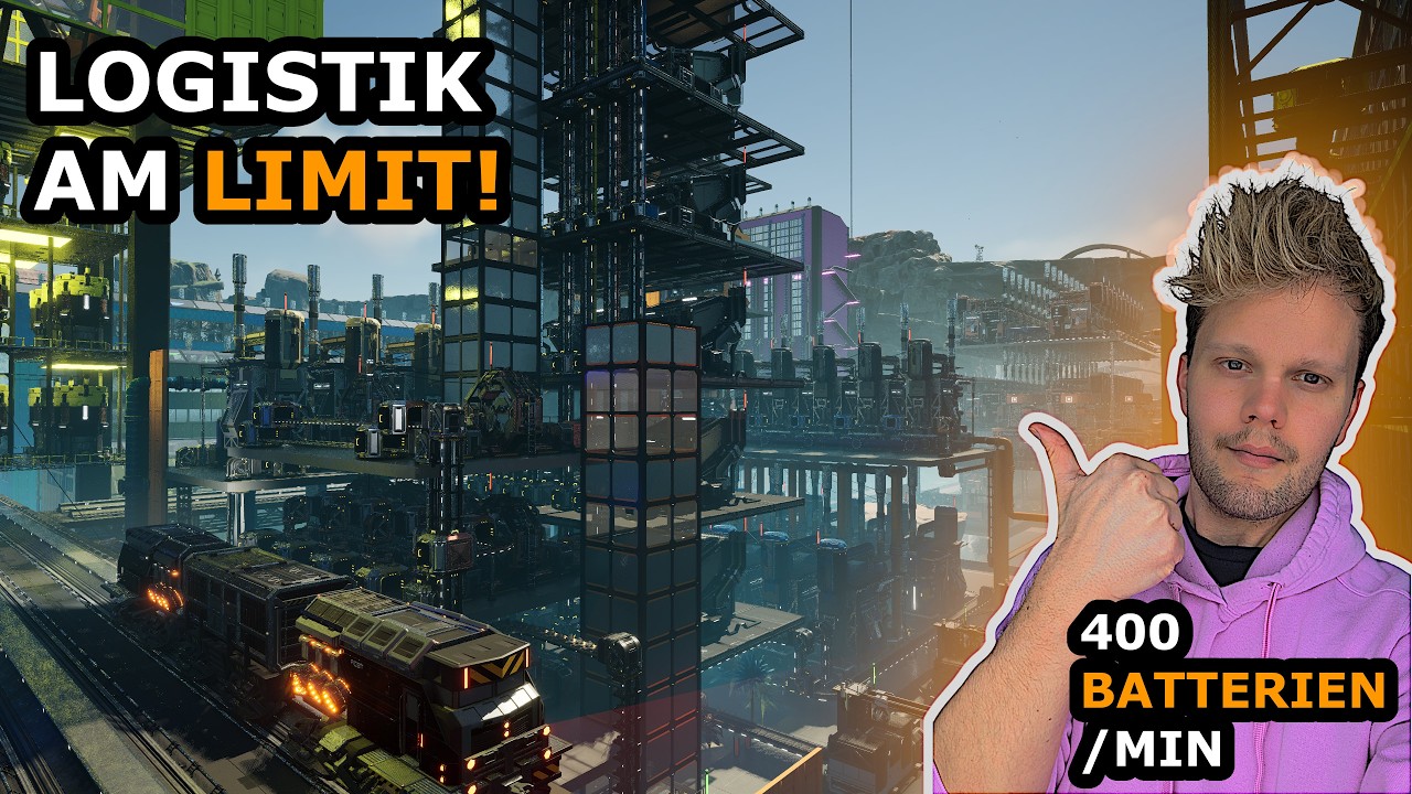 400 Batterien/min - unsere Logistik kommt ans Limit! | Satisfactory 1.1 Deutsch