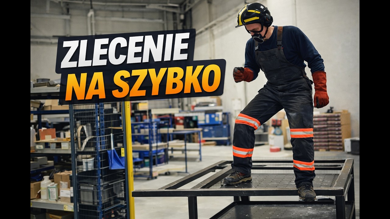 Zadanie na wczoraj: bar dla robota na targi (od wyceny do spawania)