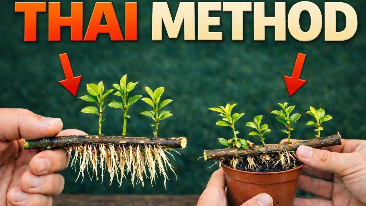 Thai Method to Multiply Fruit Trees FAST — Lemons, Figs & Avocados (100% Natural!) 🍋🌳🥑