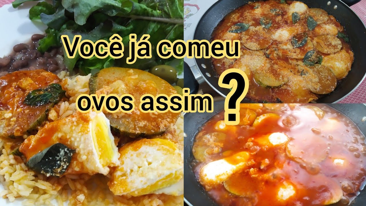Ovos escalfados. Para iniciar a semana sem carne. De Solange Silva.