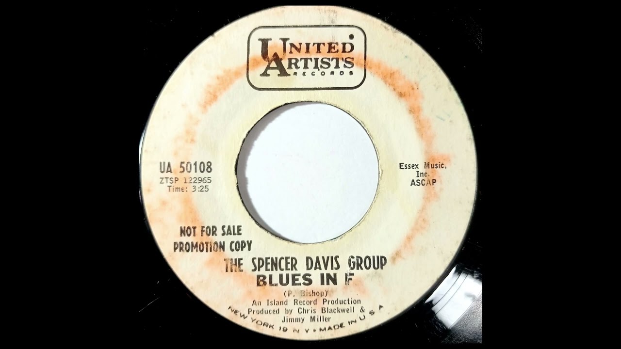 The Spencer Davis Group - Blues in F b/w Gimme Some Lovin [1964s?] [USA] [Rock , Jazz] (RARE RECORD)