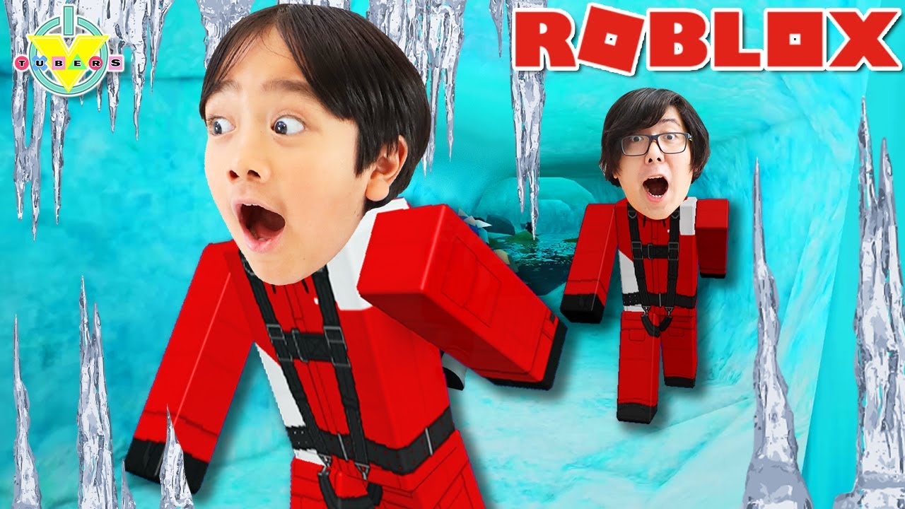 Will Ryan Ever Make it To The Top Let's Play Roblox Expedition Antarctica with Ryan's Daddy! Camp 3