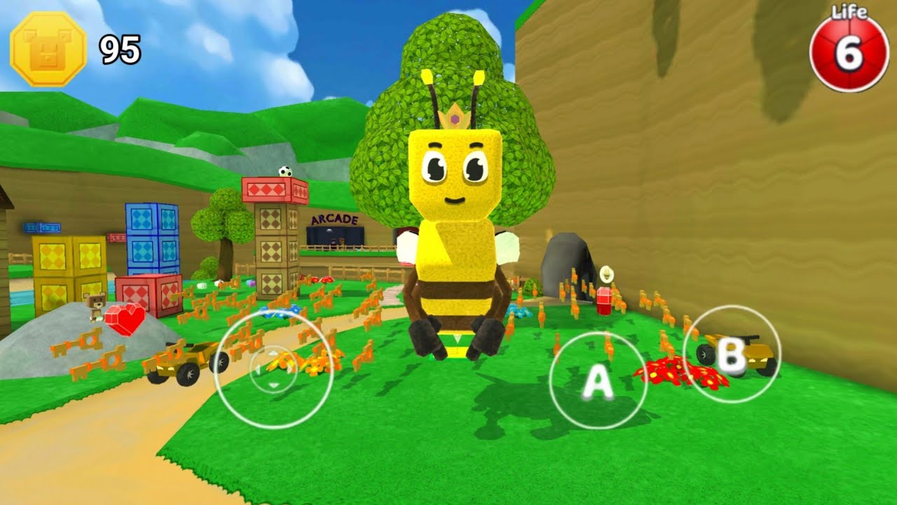 Queen Bee in Bear Village + Super Bear Adventure Gameplay Walkthrough 