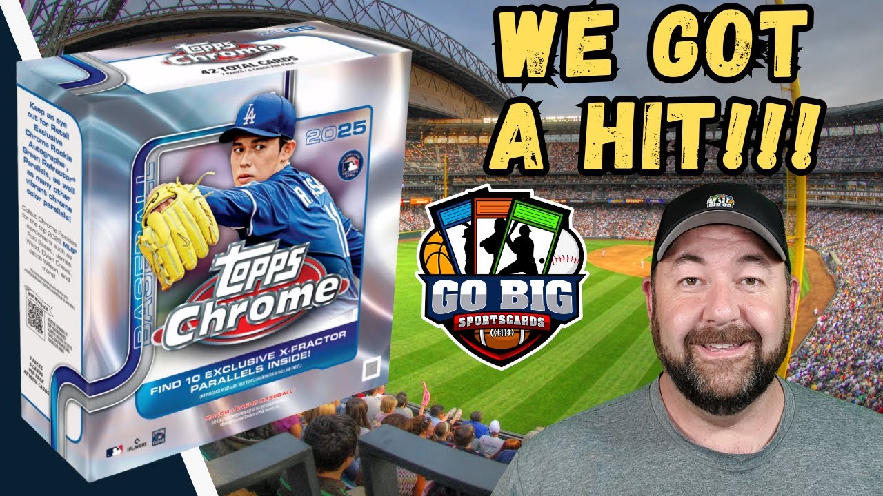 🚨📦 2025 Topps Chrome Mega Box Opening – Insane Rookie Card Pull!