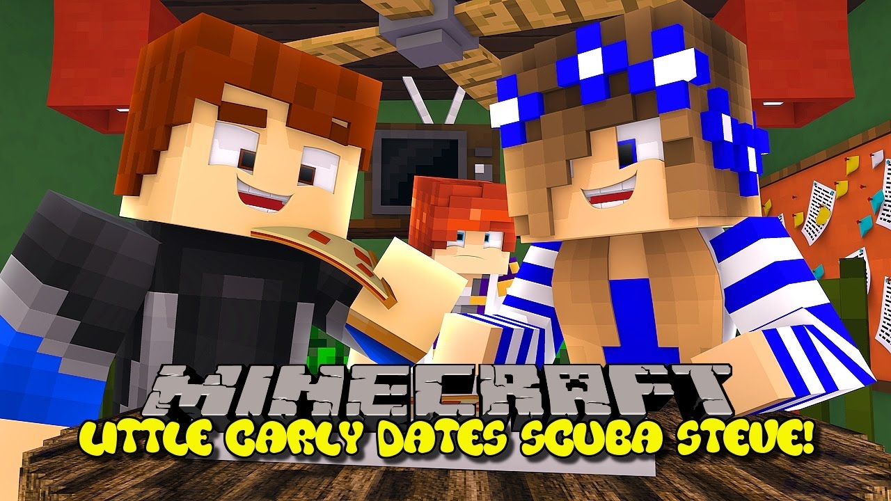 LITTLE CARLY GOES ON A DATE WITH SCUBA STEVE!! Minecraft Custom Roleplay | w/LittleCarly