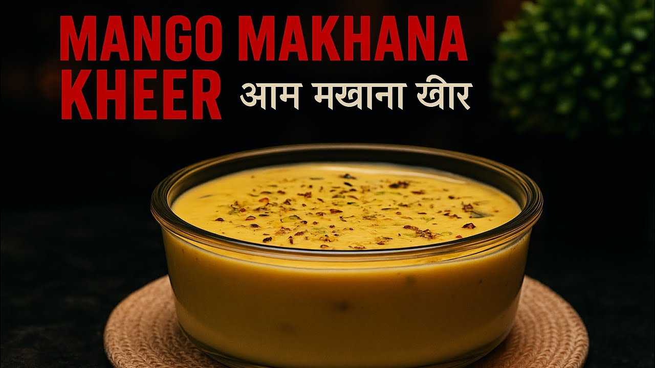 Mango Makhana Kheer Recipe | आम मखाना खीर | Summer Special Satvik Dessert #kitchenkikahaanii