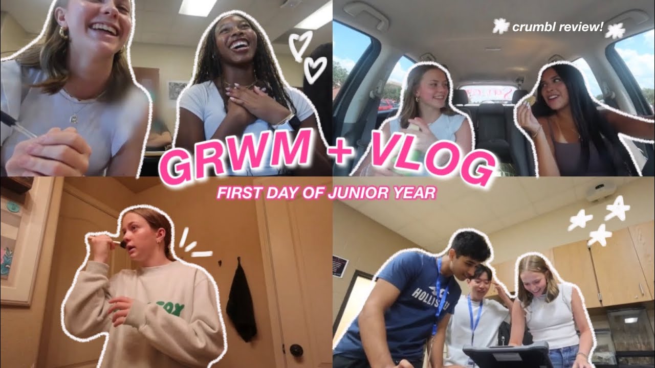 MY FIRST DAY OF JUNIOR YEAR GRWM + VLOG