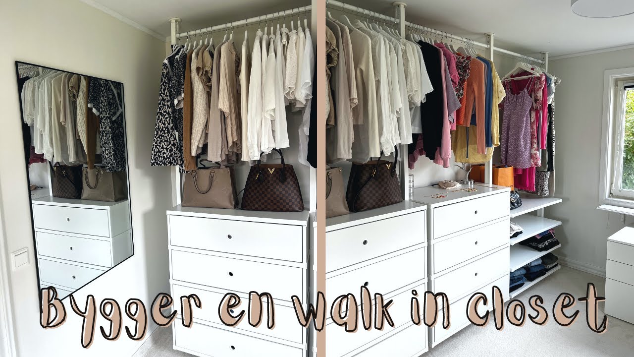 VI BYGGER EN WALK IN CLOSET - IKEA ELVARLI 👗🔨