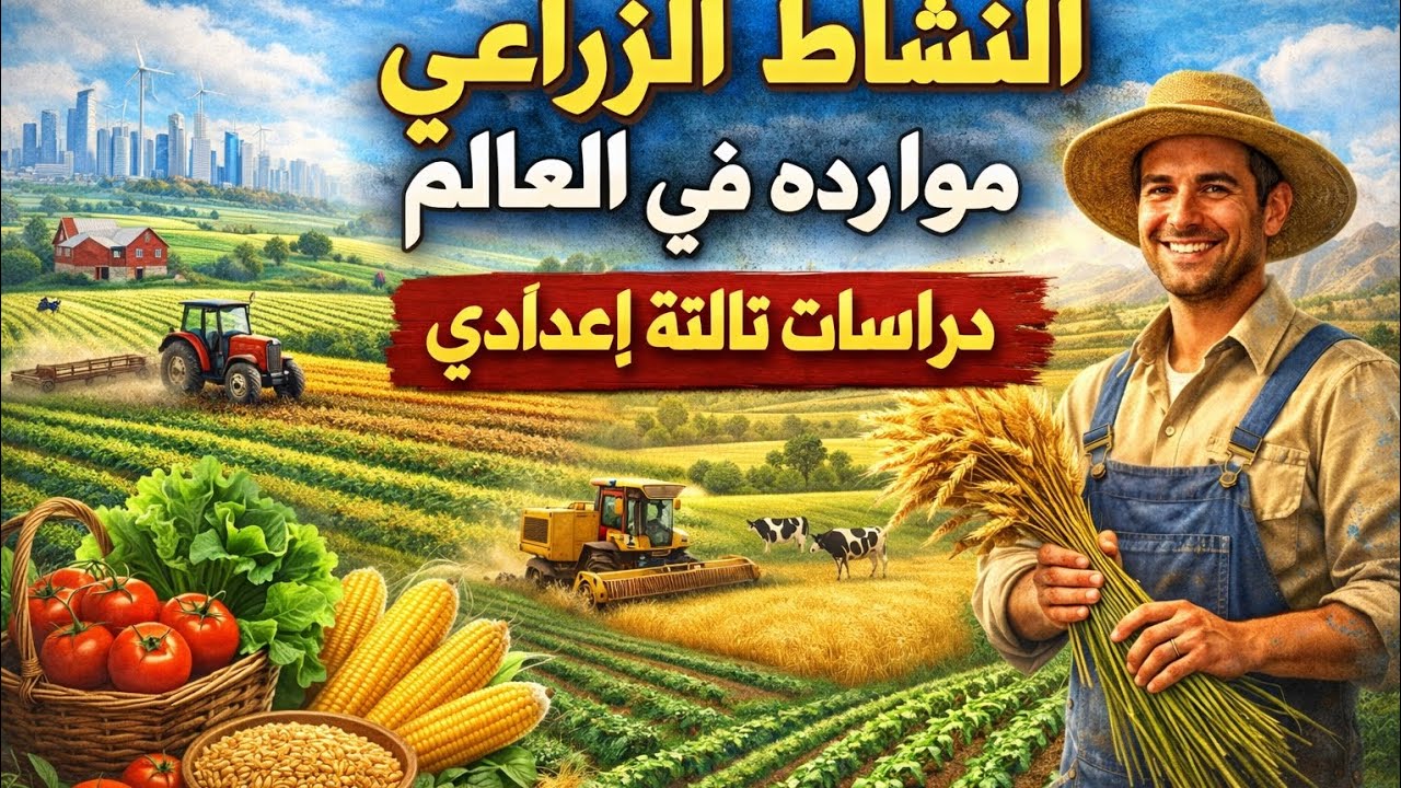 #شرح _درس_النشاطالزراعي_درسات_تالتة اعدادي_الترم التاني