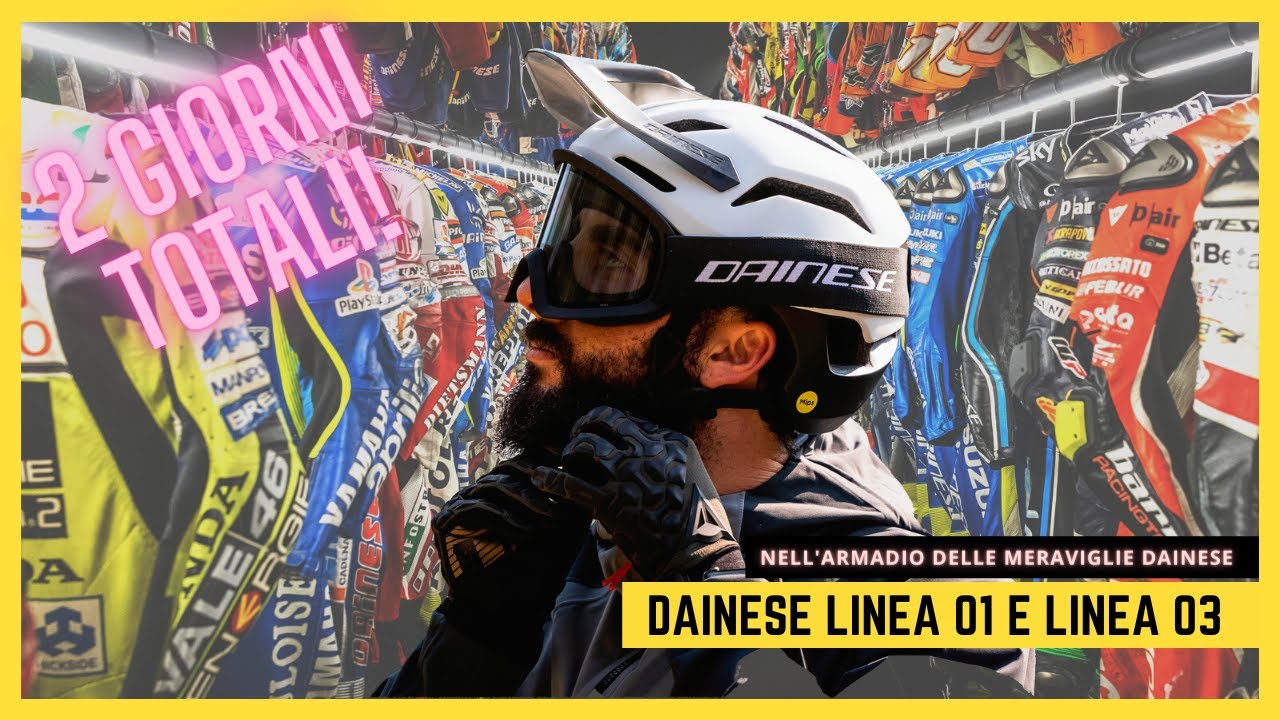 Il quartier generale Dainese e i nuovi caschi Linea 01 e Linea 03: un'abbuffata di MTB