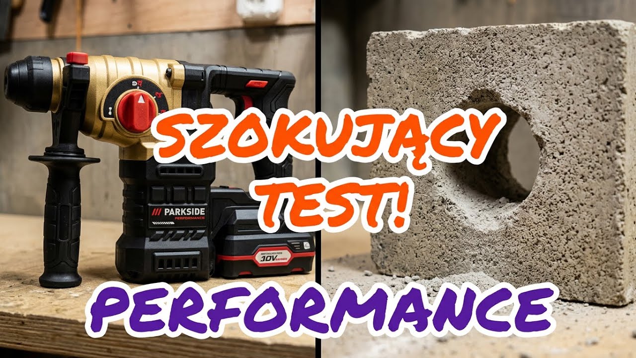 PARKSIDE PERFORMANCE 3 J 🔨 Ten test w betonie mnie zaskoczył! Czy warto kupić PKHAP 2034-Li?