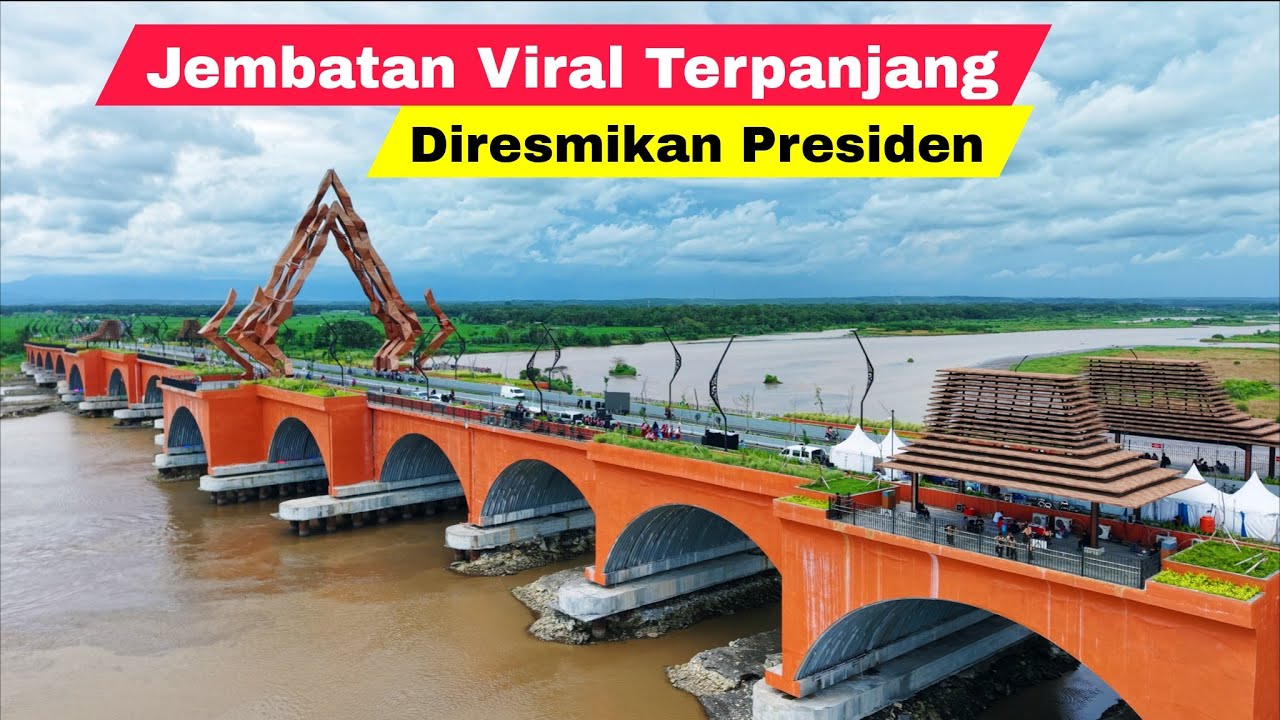 VIRAL!! JEMBATAN BARU PANDANSIMO KABANARAN TERPANJANG DI YOGYAKARTA DIRESMIKAN PRESIDEN PRABOWO