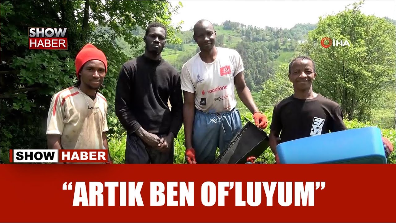 2 bin TL yevmiye alan Senegalli işçiler çay hasadında!
