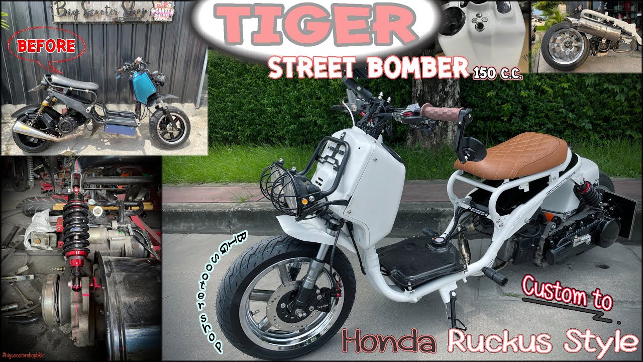 Tiger Street bomber 150c.c. custom to Ruckus style