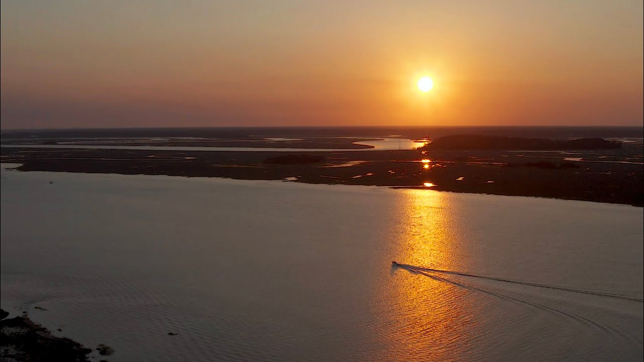Haig Point, Daufuskie Island, South Carolina drone video with stunning views of ocean and marsh.